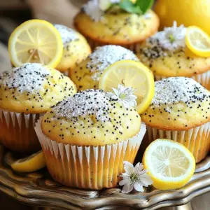 To make these tasty muffins, gather the following ingredients: - 1 cup all-purpose flour - 1/2 cup whole wheat flour - 1/2 cup granulated sugar - 1 tablespoon poppy seeds - 1 teaspoon baking powder - 1/2 teaspoon baking soda - 1/4 teaspoon salt - 1 cup plain Greek yogurt - 1/4 cup vegetable oil - 2 large eggs - Zest of 1 lemon - 2 tablespoons fresh lemon juice - 1 teaspoon vanilla extract These ingredients create a light and moist muffin with a fresh, zesty flavor. You can easily swap some ingredients if needed. Here are some ideas: - Flour: For a gluten-free option, use a gluten-free flour blend instead of all-purpose and whole wheat flours. - Sugar: You can replace granulated sugar with coconut sugar or honey, but adjust the amount. - Greek Yogurt: If you don’t have Greek yogurt, regular yogurt works well. Just check the thickness. - Oil: Substitute vegetable oil with melted coconut oil for a different taste. - Eggs: If you want to make these muffins vegan, replace eggs with flax eggs. Mix 1 tablespoon of flaxseed meal with 2.5 tablespoons of water for one egg. These swaps keep the muffins tasty while catering to dietary needs. Each muffin is not only delicious but also provides nutrients. Here’s the breakdown: - Calories: Approximately 150 - Protein: 4g - Carbohydrates: 22g - Fat: 6g - Fiber: 1g - Sugar: 6g These muffins offer a good mix of protein and carbs, making them a great breakfast or snack option. Enjoy these treats while knowing they are not just tasty, but also have some health benefits. First, you need to set your oven. Preheat it to 350°F (175°C). This temperature helps the muffins rise perfectly. Next, prepare your muffin tin. You can line it with paper liners or lightly grease it with butter or oil. This step makes it easy to remove the muffins later. In a large bowl, combine your dry ingredients. Add 1 cup of all-purpose flour, 1/2 cup of whole wheat flour, 1/2 cup of granulated sugar, and 1 tablespoon of poppy seeds. Then, include 1 teaspoon of baking powder, 1/2 teaspoon of baking soda, and 1/4 teaspoon of salt. Whisk these together until they mix well. This mix gives your muffins structure and flavor. Now, take another bowl for the wet ingredients. Mix 1 cup of plain Greek yogurt with 1/4 cup of vegetable oil. Add 2 large eggs, the zest of 1 lemon, 2 tablespoons of fresh lemon juice, and 1 teaspoon of vanilla extract. Whisk until it’s smooth. This mixture adds moisture and flavor to the muffins. Pour the wet ingredients into the bowl with the dry mix. Use a rubber spatula to gently fold the batter. Be careful not to overmix; a few lumps are okay. This keeps the muffins light and fluffy. Once mixed, divide the batter among the muffin cups. Fill each cup about two-thirds full for the best rise. Place the muffin tin in your preheated oven. Bake for 18-20 minutes. To check if they're done, insert a toothpick into the center. If it comes out clean, your muffins are ready. Also, the tops should spring back when touched lightly. Once baked, let them cool in the pan for 5 minutes. Then, transfer them to a wire rack to cool completely. Enjoy your delicious lemon poppy seed muffins! To get the best muffin texture, mix the wet and dry ingredients carefully. When you combine them, use a rubber spatula to fold gently. You want the batter to be slightly lumpy. Overmixing can make your muffins tough. Keep it light and simple for a fluffy result. To keep your muffins fresh, store them in an airtight container. Place a paper towel at the bottom to absorb moisture. This helps prevent sogginess. You can keep them at room temperature for up to three days. For longer storage, freeze them. Wrap each muffin in plastic wrap and place them in a freezer bag. These muffins shine when served warm. You can add a pat of butter or a drizzle of honey on top. For a fun twist, pair them with a fruit salad or yogurt. They also go well with tea or coffee. Display them on a platter with lemon slices for an eye-catching treat. {{image_2}} To make gluten-free lemon poppy seed muffins, substitute the all-purpose flour. Use a gluten-free flour blend instead. Check that it has xanthan gum for better texture. You can also mix in almond flour for added flavor. The rest of the recipe stays the same. Your muffins will still taste bright and fresh! To make these muffins vegan, replace the eggs with flax eggs. Mix one tablespoon of ground flaxseed with three tablespoons of water. Let it sit for five minutes to thicken. Use coconut oil or applesauce in place of vegetable oil. Lastly, choose a plant-based yogurt. Your muffins will still be moist and delicious! You can easily change the flavor of your muffins. Add a handful of blueberries for a fruity twist. Or, mix in some chopped nuts for crunch. For a sweet finish, drizzle a simple lemon glaze on top. Just combine powdered sugar with lemon juice until smooth. These variations keep the recipe exciting and fun! To keep your Lemon Poppy Seed Greek Yogurt Muffins fresh, place them in an airtight container. You can store them at room temperature for up to three days. If you want them to last longer, consider the fridge. They will stay good for about a week in the refrigerator. Freezing muffins is simple and effective. First, let them cool completely. Then, wrap each muffin in plastic wrap. You can also use aluminum foil for extra protection. Place the wrapped muffins in a freezer bag. They can last for up to three months in the freezer. When you are ready to eat them, just thaw them at room temperature or in the fridge overnight. To reheat your muffins, preheat your oven to 350°F (175°C). Place the muffins on a baking sheet. Heat them for about 10 minutes. This will help bring back their soft texture. If you are in a rush, you can also microwave them. Heat each muffin for about 15-20 seconds. This quick method is great if you want a warm treat fast. If you don't have Greek yogurt, you can use regular yogurt. Sour cream is also a good choice. For a dairy-free option, try unsweetened coconut yogurt. This will keep the muffins moist and tasty. To make these muffins sugar-free, use a sugar substitute. Options like honey, maple syrup, or agave nectar work well. Use about half the amount of sweetener compared to sugar. This keeps the muffins sweet without added sugar. Yes, you can use lemon extract. Use about one teaspoon of extract for every tablespoon of juice. Keep in mind that fresh lemon juice adds a bright flavor. Extract may not give the same zest but will still taste good. These muffins stay fresh for about three days at room temperature. If you store them in the fridge, they can last up to a week. For longer storage, freeze them for up to three months in an airtight container. You can serve these muffins warm or at room temperature. A dusting of powdered sugar adds a nice touch. For extra flair, add lemon slices or edible flowers on the platter. Pair with tea or coffee for a delightful treat. You now have a complete guide to making perfect Lemon Poppy Seed Greek Yogurt Muffins. From the ingredient list to storage tips, every step matters. Remember, small adjustments can lead to big flavors. Enjoy experimenting with variations like gluten-free or vegan options. Store them well to keep them fresh. These muffins not only taste great but are also easy to make, making them perfect for any occasion. I hope you get to savor every bite!