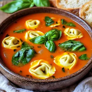 - 1 tablespoon olive oil - 1 medium onion, diced - 3 cloves garlic, minced - 1 can (28 oz) crushed tomatoes - 4 cups vegetable broth - 1 teaspoon dried basil - 1 teaspoon dried oregano - 1/2 teaspoon red pepper flakes (optional) - Salt and pepper to taste These main ingredients form the base of your creamy tomato basil tortellini soup. The olive oil adds richness, while the onion and garlic provide a savory depth. The crushed tomatoes give a bright, tangy flavor. The vegetable broth enhances the soup's heartiness. Dried basil and oregano offer classic Italian taste, while red pepper flakes can add a touch of heat if you choose. - 2 cups fresh baby spinach - 1 package (9 oz) cheese tortellini (fresh or frozen) - 1 cup heavy cream - Fresh basil leaves for garnish The additional ingredients elevate the soup to a new level. Fresh baby spinach adds color and nutrients. Cheese tortellini brings a satisfying bite. The heavy cream gives the soup its creamy texture and smoothness. Finally, a sprinkle of fresh basil leaves on top not only looks great but also boosts flavor. Together, these ingredients create a comforting meal that's perfect for any day. Start by sautéing onions and garlic. In a skillet, heat 1 tablespoon of olive oil over medium heat. Add 1 medium diced onion and cook for about 5 minutes until it turns translucent. Stir in 3 minced garlic cloves for 1 more minute. The aroma will fill your kitchen! Transfer the sautéed onions and garlic to a slow cooker. Next, add 1 can of crushed tomatoes and 4 cups of vegetable broth. Sprinkle in 1 teaspoon of dried basil and 1 teaspoon of dried oregano. If you like heat, add 1/2 teaspoon of red pepper flakes. Season with salt and pepper to taste. Stir everything well to mix the flavors. Cover the slow cooker and choose your cooking time. You can cook on low for 5 to 6 hours or use the high setting for 2 to 3 hours. The longer you cook, the more the flavors blend. About 30 minutes before you plan to serve, stir in 1 package (9 oz) of cheese tortellini and 2 cups of fresh baby spinach. Cover and let it cook until the tortellini is tender. Once the tortellini is cooked, gently stir in 1 cup of heavy cream. Let it heat through for about 5 minutes. Taste and adjust the seasoning if needed. To prevent overcooking, keep an eye on the time. Cooking on low for 5-6 hours works best. If you choose high, stick to 2-3 hours. Always check if the tortellini is tender before serving. If it’s overcooked, it can become mushy. Adjusting the seasoning is key. Taste the soup before serving. You might want to add more salt or pepper. If you like it spicy, add more red pepper flakes. Fresh basil can also boost the flavor. Just tear it and stir in right before serving. For a lovely presentation, serve the soup in deep bowls. Top each bowl with fresh basil leaves. This adds color and freshness. Pair it with crusty bread for dipping. A sprinkle of extra basil on top makes it even more appealing. {{image_2}} You can add chicken or sausage for a heartier soup. Cook bite-sized pieces of chicken or sausage in a skillet until golden. Then, add them to your slow cooker with the other ingredients. This boosts protein and adds great flavor. If you want a vegan option, swap the cheese tortellini for a plant-based kind. You can find vegan tortellini at some grocery stores. Use vegetable broth instead of regular broth. This keeps the soup tasty and vegan-friendly. For gluten-free diets, choose gluten-free pasta. Many brands offer gluten-free tortellini that cooks well in soup. Also, check the broth label to ensure it’s gluten-free. This way, everyone can enjoy the soup without worry. How long does the soup last in the fridge? You can store this creamy tomato basil tortellini soup in the fridge for about 3 to 4 days. Make sure to keep it in an airtight container. This helps to lock in the flavors and keeps the soup fresh. If you notice any odd smells or changes in texture, it's best to throw it out. Best practices for freezing and reheating To freeze the soup, let it cool completely. Pour it into freezer-safe bags or containers. Leave some space for the soup to expand as it freezes. It can last up to 3 months in the freezer. When you are ready to eat it, thaw it overnight in the fridge. This keeps the taste and texture nice. Recommended methods for reheating the soup For reheating, you can use the stovetop or microwave. If using the stovetop, warm it in a pot over medium heat. Stir often to prevent sticking. For the microwave, heat it in a bowl. Start with 1 minute, then stir and check if it's hot enough. You can add a splash of water or broth if it seems too thick. Enjoy your warm soup! Yes, you can use frozen tortellini. Just add it to the soup about 30 minutes before it’s done. The cooking time will stay the same, but the texture may change a bit. Frozen tortellini cooks well and adds great flavor to the soup. If you want a lighter soup, you can use milk or half-and-half instead of heavy cream. Coconut milk also works if you want a dairy-free option. Each choice will give a different taste, but they all keep the soup creamy and delicious. This recipe has a hint of spice because of the red pepper flakes. If you don’t like spice, you can skip them. You can also add less or more, based on your taste. Adjusting the spice level makes it easy to enjoy this soup however you like. This article showed you how to make a tasty slow cooker soup. You learned about key ingredients like olive oil, crushed tomatoes, and herbs. I shared easy steps for preparing, cooking, and adding the right touch at the end. You also got tips for flavor boosts and storage. Remember, you can make this soup your own with different proteins or vegetarian options. Enjoy your warm bowl of soup, and don’t forget to try out your favorite variations. Happy cooking!
