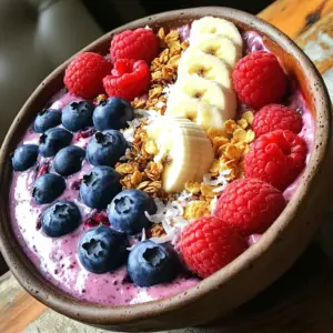 - 1 cup cottage cheese (low-fat or full-fat for creaminess) - 1 ripe banana - 1/2 cup frozen mixed berries (blueberries, raspberries, strawberries) - 1 tablespoon chia seeds - 1 tablespoon honey or maple syrup (optional for sweetness) - 1/2 cup almond milk (or any milk of choice) In this Protein Cottage Cheese Smoothie Bowl, the main ingredients bring out great taste and nutrition. Cottage cheese is the star. It offers a rich source of protein, making this bowl perfect for breakfast or a snack. You can choose low-fat or full-fat, depending on how creamy you like it. Next, we have a ripe banana. Its natural sweetness adds flavor and helps with texture. Frozen mixed berries give a burst of color and taste. They also add antioxidants and fiber, making your bowl even better. Chia seeds are tiny but mighty. They pack fiber and healthy fats. They also help thicken the smoothie. Adding honey or maple syrup is optional. It sweetens your bowl just right. Almond milk rounds it all out, making it smooth and easy to blend. - Fresh berries - Sliced banana - Granola - Unsweetened coconut flakes - Hemp seeds Toppings are where you can get creative! Fresh berries, like strawberries or blueberries, add freshness and color. Sliced banana looks beautiful and tastes great too. Granola adds a nice crunch, while unsweetened coconut flakes give a tropical flair. Don't forget the hemp seeds! They add a little extra protein and a nutty flavor. Play with these toppings to create your perfect blend. Enjoy making it your own! - Combine ingredients in the blender. Start with 1 cup of cottage cheese. Add 1 ripe banana and 1/2 cup of frozen mixed berries. Toss in 1 tablespoon of chia seeds. If you like it sweet, add 1 tablespoon of honey or maple syrup. Finally, pour in 1/2 cup of almond milk. - Blend until smooth and creamy. Turn on your blender and mix on high speed. Stop to scrape down the sides if needed. If it feels too thick, add a splash more almond milk. Blend again until you reach a smooth texture. - Adjust sweetness if needed. Taste your smoothie. If it needs more sweetness, add a bit more honey or maple syrup. Blend again to mix in the sweetener. - Pour and spread the mixture into a bowl. Take your blended smoothie and pour it into a bowl. Use a spatula to spread the mixture evenly across the bowl. - Decorating with toppings. Now comes the fun part! Start with fresh berries and sliced banana. Add a handful of granola for crunch. Then, sprinkle unsweetened coconut flakes and hemp seeds on top. Make it as colorful and tasty as you like! To get the best texture for your protein cottage cheese smoothie bowl, you can adjust the thickness. Start with 1/2 cup of almond milk. If your blend is too thick, add more almond milk a little at a time. This helps you reach your favorite consistency. Using frozen fruit is great for texture and chill. Frozen mixed berries add a creamy feel. Fresh fruit can work too, but it may not give the same thickness. If you use fresh berries, add more ice to keep it cold and thick. Balancing flavors is key to a tasty smoothie bowl. Start with one tablespoon of honey or maple syrup. Blend it in and taste. If you want it sweeter, add a little more sweetener. If you're looking for alternatives, try using agave or stevia. These options can help lower sugar intake while still making your bowl delicious. Just remember to add them slowly, tasting as you go. {{image_2}} Cottage cheese packs a powerful punch of protein. One cup offers about 25 grams of protein. This makes it great for muscle repair and growth. It contains all nine essential amino acids. This helps your body get what it needs to stay strong. Cottage cheese is also rich in vitamins and minerals. It has calcium, which is vital for bones. It has phosphorus, which helps with energy. The B vitamins in cottage cheese support your metabolism. These nutrients work together to keep you healthy and energized. Chia seeds are small but mighty. They are full of fiber and omega-3 fatty acids. This helps with heart health and digestion. Just one tablespoon adds extra protein and healthy fats to your bowl. Chia seeds also help keep you full longer. Mixed berries are not just tasty; they are also nutritious. They are full of antioxidants, which fight off free radicals. Blueberries, raspberries, and strawberries provide vitamins C and K. These vitamins boost your immune system and support skin health. Plus, the natural sweetness of berries makes your smoothie bowl delicious! You can mix and match fruits to create fun flavors. Try a tropical blend with pineapple and mango. This adds a sweet, sunny taste. You can also go for the classic strawberry-banana combo. Just blend fresh or frozen strawberries with a ripe banana. This mix is always a hit! Adding greens can boost nutrition. Spinach is a great choice. It blends well and has a mild flavor. You won't even notice it! Kale is another option. Use a little to start, then adjust as you like. Both greens add vitamins and minerals to your smoothie bowl. If you want a vegan version, swap cottage cheese for dairy-free yogurt. Choose a brand that is thick and creamy. Almond or soy yogurt works well. You can still enjoy all the flavors! For lactose-free options, pick lactose-free cottage cheese. It's just as tasty and gives the same creamy texture. This way, those who are lactose intolerant can enjoy the smoothie bowl too. If you want a different base, try Greek yogurt. It has a similar texture and taste. Silken tofu is another great option. It’s smooth and adds protein, too. For a dairy-free choice, use almond or soy yogurt. Each option gives a unique flavor while keeping the protein boost. Yes! You can prep the smoothie base the night before. Just blend everything and store it in the fridge. When you’re ready to eat, just add your toppings. For best taste, eat within 24 hours. The toppings can stay fresh in a separate container, too. To thicken your smoothie bowl, use less almond milk. Start with a small amount and add more slowly. Frozen fruit also helps. The colder it is, the thicker it gets. If it’s too runny, add a bit more cottage cheese or frozen berries. This will give you that creamy texture you desire. This smoothie bowl is easy to make and fun to enjoy. You learned about tasty ingredients like cottage cheese, bananas, and berries. I shared tips for great consistency and balancing sweetness. Plus, we explored fun variations and health benefits. Remember, you can customize this bowl to fit your tastes and needs. Try new combinations or toppings for a fresh twist. Enjoy your healthy creation and share it with friends!