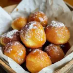 To make Air Fryer Maple Cinnamon Donut Holes, you will need the following: - 1 cup all-purpose flour - 1/4 cup granulated sugar - 1 tablespoon baking powder - 1/2 teaspoon ground cinnamon - 1/4 teaspoon salt - 1/2 cup whole milk - 1/4 cup maple syrup - 1 large egg - 3 tablespoons unsalted butter, melted - 1/2 cup powdered sugar (for coating) - 1 teaspoon ground cinnamon (for coating) These ingredients come together to create a soft, sweet treat. Each one plays a key role in flavor and texture. You can add some fun twists to your donut holes. Here are a few ideas: - 1/4 teaspoon nutmeg for a warm spice flavor - 1 teaspoon vanilla extract for extra sweetness - 1/4 cup chopped nuts for crunchy texture - Sprinkles to make them festive Feel free to mix and match based on your taste! If you need to make swaps, here are some easy options: - Use whole wheat flour for a healthier base. - Try almond milk or oat milk for dairy-free options. - Replace granulated sugar with coconut sugar for a different sweetness. - Use applesauce instead of butter for a lower-fat choice. These substitutions can help you tailor the recipe to your needs while keeping it delicious. First, grab a large mixing bowl. Add 1 cup of all-purpose flour. Next, sprinkle in 1/4 cup of granulated sugar. Then, toss in 1 tablespoon of baking powder. Add 1/2 teaspoon of ground cinnamon and 1/4 teaspoon of salt. Whisk all these dry ingredients together until they mix well. This step is key for a good donut hole. In a separate bowl, pour in 1/2 cup of whole milk. Add 1/4 cup of maple syrup, then crack in 1 large egg. Lastly, pour in 3 tablespoons of melted unsalted butter. Mix these wet ingredients until smooth. Doing this well helps the flavors blend. Now, take the wet mixture and slowly add it to the dry mix. Stir gently until just combined. Avoid overmixing; this keeps your donut holes light. Next, shape the dough into small balls, about 1 inch in size. You can use a cookie scoop or your hands for this part. Preheat your air fryer to 350°F (175°C). Lightly grease the air fryer basket with cooking spray. Place the donut holes in the basket in a single layer. Make sure they don’t touch. You may need to cook in batches. Air fry the donut holes for 8-10 minutes until they are golden brown. While the donut holes cook, mix 1/2 cup of powdered sugar with 1 teaspoon of ground cinnamon in a shallow bowl. Once the donut holes are ready, take them out and let them cool for a minute. Toss them in the cinnamon-sugar mix until well coated. This adds a sweet finish to your treat. To make soft donut holes, mix just enough. When you combine wet and dry ingredients, stir gently. Stop when you see no dry flour. Overmixing makes the dough tough, so be light-handed. This keeps your donut holes fluffy and tender. Set your air fryer to 350°F (175°C). Preheat it for best results. This temperature cooks the donut holes evenly. If it’s too hot, they might burn outside and stay raw inside. A proper preheat ensures golden, tasty treats every time. Place the donut holes in a single layer. Avoid overcrowding in the basket. If they touch, they won’t cook well. Cook in batches if needed. This way, each donut hole gets enough hot air. Enjoy perfectly cooked bites that are soft and warm inside. {{image_2}} You can easily jazz up your donut holes. Try adding nutmeg for a warm spice. Just use 1/4 teaspoon to your dry mix. If you love vanilla, add 1 teaspoon of vanilla extract to the wet mix. This gives your donuts a sweet aroma and extra flavor. Want a healthier donut? Swap out all-purpose flour for whole wheat flour. This change adds fiber and nutrients. You can also cut sugar by using substitutes like honey or agave syrup. These options give sweetness without the extra calories. For a fall treat, use pumpkin spice in place of cinnamon. Just add 1 teaspoon to your dry mix. If you prefer chocolate, drizzle melted chocolate on top after frying. This adds a rich flavor that pairs well with maple. Enjoy these fun twists on a classic recipe! Store your leftover donut holes in an airtight container. This keeps them fresh. Place a paper towel at the bottom. It absorbs any extra moisture. You can keep them at room temperature for one day. For longer storage, move them to the fridge. They will stay good for about three days. To enjoy warm donut holes again, use your air fryer. Preheat it to 350°F (175°C). Place the donut holes in the basket for about 3 minutes. They will taste fresh and soft. You can also use a microwave. Heat them on low for about 10-15 seconds. This method works but may not keep their crispiness. If you want to save donut holes for later, freeze them. First, let them cool completely. Then, place them in a single layer on a baking sheet. Freeze for about an hour until firm. Once frozen, transfer them to a zip-top bag. Remove as much air as possible. They can be frozen for up to three months. When ready to eat, thaw in the fridge overnight and reheat. Enjoy those tasty treats anytime! Yes, you can. Use almond milk or coconut milk instead of whole milk. These options work well in this recipe, keeping the donut holes moist and tasty. Choose a dairy-free butter too, like coconut oil or a plant-based spread. If your donut holes are too dense, avoid overmixing the dough. It’s key to mix just until combined. Adding a bit more baking powder can also help. If they still seem heavy, try adding a splash more milk next time. To make gluten-free donut holes, swap the all-purpose flour for a gluten-free blend. Many blends work well, but ensure they contain xanthan gum for the right texture. Measure carefully for the best results. Yes, you can use a regular oven. Preheat it to 350°F (175°C). Place the donut holes on a baking sheet lined with parchment paper. Bake for about 10-12 minutes until golden brown. Adjust cooking time as needed. This blog post covered all you need for making Air Fryer Maple Cinnamon Donut Holes. We explored ingredients, including fun substitutes. You learned the steps for mixing, frying, and coating. Tips helped you avoid common mistakes for the best results. Variations offered ways to make the recipe your own. Lastly, proper storage methods keep your treats fresh. With this knowledge, you can create delicious donut holes that everyone will love. Enjoy baking and sharing these sweet delights!