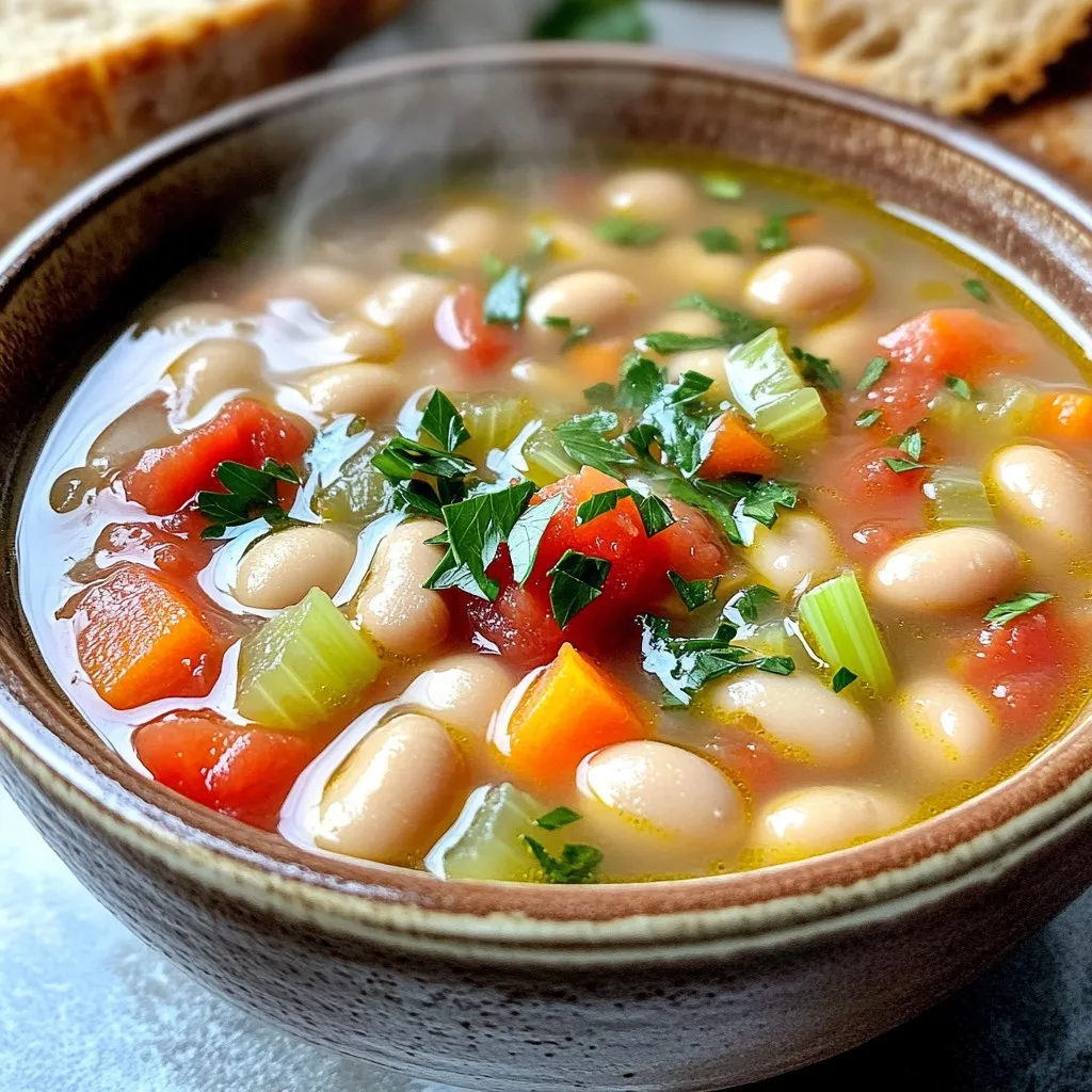 Slow Cooker Tuscan White Bean Soup Flavorful Comfort Food