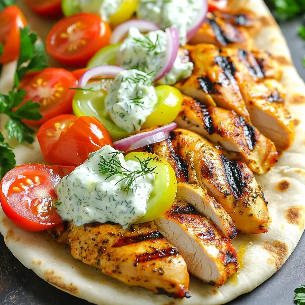 Mediterranean Chicken Gyros Flavorful and Easy Recipe
