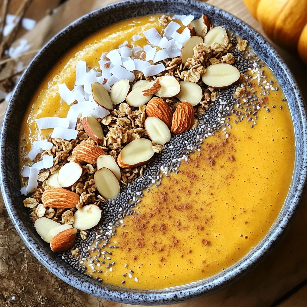 Pumpkin Spice Smoothie Bowl with Extra Protein Boost