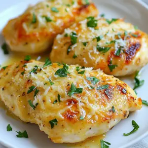 To make Minute Garlic Parmesan Chicken, you will need: - 4 boneless, skinless chicken breasts - 4 tablespoons unsalted butter - 4 cloves garlic, finely minced - 1 teaspoon onion powder - 1 teaspoon Italian seasoning blend - &frac12; cup freshly grated Parmesan cheese - Salt and freshly cracked black pepper, to taste - Fresh parsley, finely chopped (for garnish) These ingredients come together to create a rich and tasty dish. The chicken is the star, and the garlic and Parmesan add great flavors. You can easily change some ingredients if needed: - Chicken Breasts: You can use chicken thighs for a juicier option. - Butter: Olive oil works well if you want a lighter choice. - Parmesan: Try using Pecorino Romano or even nutritional yeast for a vegan twist. - Garlic: Garlic powder can be used if you don&rsquo;t have fresh garlic, but fresh is best. Feel free to mix and match these ingredients. This recipe allows for fun twists and personal touches! Garnishing adds color and freshness. Here are some great ideas: - Fresh Parsley: Adds a bright flavor and makes the dish look nice. - Lemon Wedges: A squeeze of lemon brightens the dish. - Extra Parmesan: A sprinkle of extra cheese makes it even more delicious. These simple garnishes can take your meal to the next level. Enjoy experimenting! {{ingredient_image_2}} To start, you need to tenderize the chicken breasts. This step helps them cook evenly. Place each breast between two sheets of plastic wrap. Use a meat mallet or rolling pin to pound them to half an inch thick. This also cuts down cooking time. Once flattened, season both sides with salt, black pepper, onion powder, and Italian seasoning. This will boost the flavor. Next, heat two tablespoons of unsalted butter in a large skillet over medium-high heat. Wait until the butter melts and starts to sizzle. Carefully add your seasoned chicken breasts to the skillet. Let them cook for about 3 to 4 minutes on each side. You want them golden brown and fully cooked. If your skillet is small, cook in batches. This prevents steaming and helps achieve a nice brown crust. After cooking, place the chicken on a plate and cover it with foil to keep warm. In the same skillet, add the remaining two tablespoons of butter and minced garlic. Saut&eacute; for 1 to 2 minutes, stirring often. You want the garlic fragrant but not burnt. Lower the heat, then return the cooked chicken to the skillet. Spoon the garlic butter over the chicken. Sprinkle freshly grated Parmesan cheese on top. Cover the skillet with a lid for 1 to 2 minutes. This melts the cheese perfectly. Finally, remove from heat and garnish with fresh parsley. Serve right away for a burst of flavor. To season the chicken well, start with salt and pepper. Use fresh black pepper for the best taste. Next, add onion powder and Italian seasoning for extra flavor. Make sure to rub the spices evenly on both sides. This step helps the chicken soak in the seasonings and boosts the taste. For a perfect golden brown, heat your skillet well. Use medium-high heat and add butter until it sizzles. Place the chicken in the skillet gently. Avoid overcrowding the pan; this keeps the chicken from steaming. Cook for 3-4 minutes on each side. Look for that nice, brown color. If the chicken sticks, leave it alone. It will release naturally when it&rsquo;s ready. When serving, arrange the chicken on a platter. Drizzle any leftover garlic butter over the top. This adds flavor and makes it look nice. Garnish with fresh parsley for color. Lemon wedges on the side give a fresh taste. Pair it with a light salad or steamed veggies for a complete meal. Enjoy every bite! Pro Tips Butter Temperature: Ensure your butter is at room temperature for easier melting and even distribution in your garlic butter sauce. Fresh Garlic: Use fresh garlic rather than pre-minced for a more robust and aromatic flavor in your dish. Pasta Pairing: Serve this chicken over a bed of pasta to soak up the delicious garlic butter sauce for a complete meal. Keep it Warm: If cooking in batches, keep the cooked chicken warm in a low oven (around 200&deg;F) to prevent it from cooling down while you finish cooking the rest. {{image_4}} You can make Minute Garlic Parmesan Chicken even better by adding veggies. Try bell peppers, zucchini, or broccoli. Cut them into small pieces. Add them to the skillet along with the chicken. Cook until they are tender but still crisp. This adds color and nutrients to your meal. Feel free to switch up the flavors. Instead of Italian seasoning, use taco seasoning or smoked paprika. For cheese, swap Parmesan with mozzarella or feta. Each choice brings a new twist to the dish. You can even play with herbs like thyme or rosemary for a fresh taste. You can cook this chicken in many ways. Grilling gives a nice smoky flavor. Heat your grill and place the chicken on it. Cook for about 6-7 minutes on each side. Baking is another simple option. Preheat your oven to 400&deg;F and cook the chicken in a baking dish for about 20 minutes. Both methods keep the chicken juicy and tasty. After enjoying your Minute Garlic Parmesan Chicken, let the leftovers cool down. Place them in an airtight container. You can keep the chicken in the fridge for up to three days. Make sure to cover it well to avoid drying out. If you want to keep it longer, freezing is a great option. To reheat, you can use the microwave or the stove. If you use the microwave, place the chicken on a plate and cover it with a damp paper towel. Heat it in short bursts to avoid overcooking. For the stove, warm it gently in a skillet over low heat. Add a splash of water or chicken broth to keep it moist. To freeze, wrap each piece of chicken tightly in plastic wrap. Then, place the wrapped chicken in a freezer-safe bag. It can stay in the freezer for up to three months. When you are ready to eat, move it to the fridge to thaw overnight. Reheat it as mentioned above for the best taste. Yes, you can use frozen chicken breasts. However, you need to thaw them first. Thaw the chicken overnight in the fridge or use the microwave. After thawing, tenderize and season as in the recipe. This ensures even cooking and better flavor. The chicken is done when it reaches an internal temperature of 165&deg;F (75&deg;C). You can check this with a meat thermometer. If you don't have one, cut into the thickest part. The meat should be white, not pink, and the juices should run clear. Garlic Parmesan Chicken goes well with many sides. Here are some great options: - Steamed broccoli - Garlic mashed potatoes - Caesar salad - Rice pilaf - Roasted vegetables These sides will complement the flavors and make for a complete meal. Enjoy your meal! You learned about the essential ingredients for Garlic Parmesan Chicken and how to prepare them. I shared tips on cooking and seasoning the chicken just right. You can also explore fun variations like adding veggies or using different cheeses. Storing and reheating leftovers is easy with the right tips. Enjoy making this dish your own, and don&rsquo;t be afraid to try new things. Cooking should be fun and rewarding!